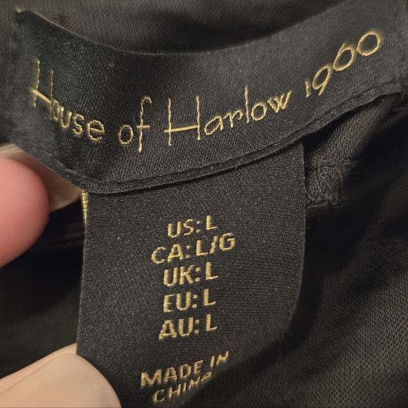 NWT House of Harlow Black Dress, L - Picture 3 of 9